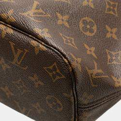 Pre Owned Louis Vuitton Brown Monogram Neverfull PM