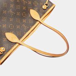 Pre Owned Louis Vuitton Brown Monogram Neverfull PM