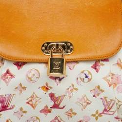 Pre Owned Louis Vuitton Limited Edition Richard Prince Monogram Watercolor Canvas Aquarelle Jamais Bag