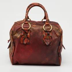 Pre Owned Louis Vuitton Ombre Monogram Canvas and Karung Leather Richard Prince Mancrazy Jokes Bag