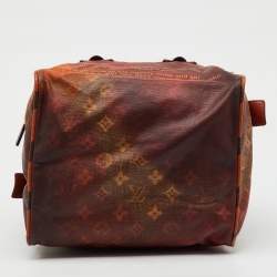 Pre Owned Louis Vuitton Ombre Monogram Canvas and Karung Leather Richard Prince Mancrazy Jokes Bag