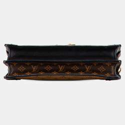Pre Owned Louis Vuitton Brown Monogram Reverse Trunk Clutch