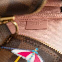 Pre Owned Louis Vuitton Brown Damier Ebene Vivienne Holiday Mini Pochette Accessoires
