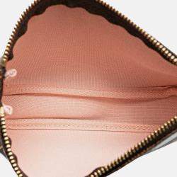 Pre Owned Louis Vuitton Brown Damier Ebene Vivienne Holiday Mini Pochette Accessoires