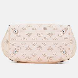 Pre Owned Louis Vuitton Beige Brown Monogram Mahina Hina PM