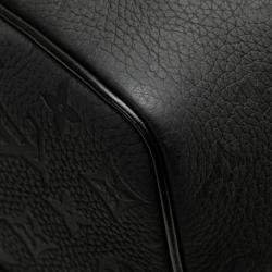 Pre Owned Louis Vuitton Keepall Bandouliere 50 Monogram Taurillon Black Leather Boston Bag