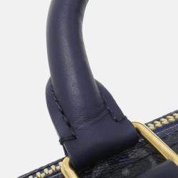 Pre Owned Louis Vuitton Keepall Bandouliere 25 Ancre, Blue Monogram Bleach Canvas Boston Bag