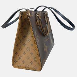 Pre Owned Louis Vuitton Onthego MM Giant Monogram Canvas Tote Bag