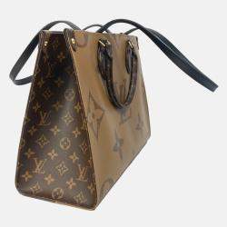 Pre Owned Louis Vuitton Onthego MM Giant Monogram Canvas Tote Bag