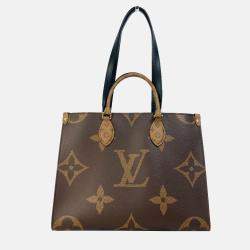 Pre Owned Louis Vuitton Onthego MM Giant Monogram Canvas Tote Bag