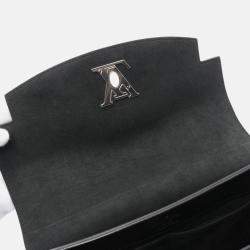 Pre Owned Louis Vuitton Rock Me Ever MM Black Leather Top Handle Bag