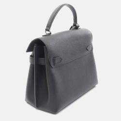 Pre Owned Louis Vuitton Rock Me Ever MM Black Leather Top Handle Bag