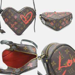 Pre Owned Louis Vuitton Monogram Sac Coeur Falling In Love Shoulder Bag Canvas Brown