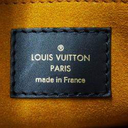 Pre Owned Louis Vuitton Onthego GM Black Monogram Empreinte Leather Tote Bag