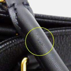 Pre Owned Louis Vuitton Onthego GM Black Monogram Empreinte Leather Tote Bag