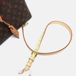 Pre Owned Louis Vuitton Grand Palais MM Brown Monogram Canvas Top Handle Bag