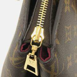 Pre Owned Louis Vuitton Grand Palais MM Brown Monogram Canvas Top Handle Bag