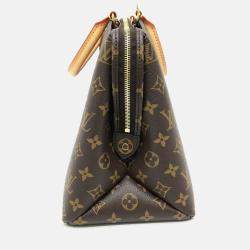 Pre Owned Louis Vuitton Grand Palais MM Brown Monogram Canvas Top Handle Bag