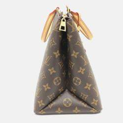 Pre Owned Louis Vuitton Grand Palais MM Brown Monogram Canvas Top Handle Bag