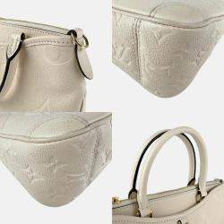 Pre Owned Louis Vuitton Trianon PM Creme Monogram Empreinte Leather Shoulder Bag