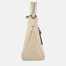 Pre Owned Louis Vuitton Trianon PM Creme Monogram Empreinte Leather Shoulder Bag