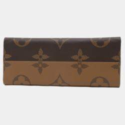 Pre Owned Louis Vuitton Monogram Giant OnTheGo GM Brown Coated Canvas Tote Bag