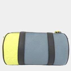 Pre Owned Louis Vuitton Day Break Polochon Gris, Jaune Leather Shoulder Bag