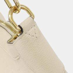 Pre Owned Louis Vuitton Bagatelle Cream Monogram Empreinte Leather Shoulder Bag
