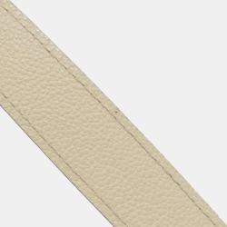 Pre Owned Louis Vuitton Bagatelle Cream Monogram Empreinte Leather Shoulder Bag
