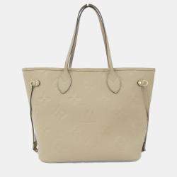 Pre Owned Louis Vuitton Neverfull MM Monogram Empreinte Leather Tote Bag