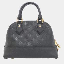 Pre Owned Louis Vuitton Neo Alma BB Black Monogram Empreinte Leather Handbag