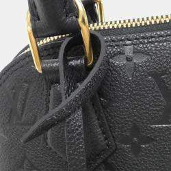 Pre Owned Louis Vuitton Neo Alma BB Black Monogram Empreinte Leather Handbag