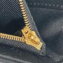 Pre Owned Louis Vuitton Monogram Bubblegram Black Leather Wallet-On-Strap