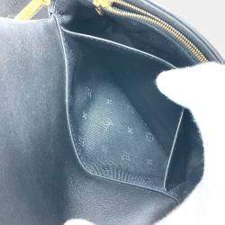 Pre Owned Louis Vuitton Monogram Bubblegram Black Leather Wallet-On-Strap
