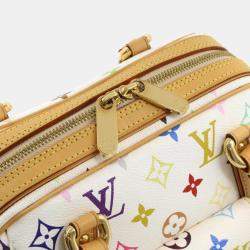 Pre Owned Louis Vuitton Priscilla Monogram Multicolor Coated Canvas Shoulder Bag