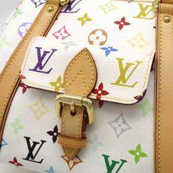 Pre Owned Louis Vuitton Priscilla Monogram Multicolor Coated Canvas Shoulder Bag