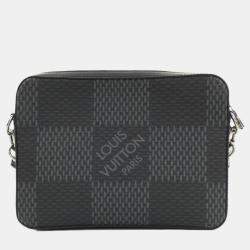 Pre Owned Louis Vuitton Trio Damier Graphite Shoulder Bag