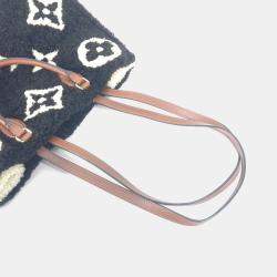 Pre Owned Louis Vuitton OnTheGo GM Brown Monogram Teddy Fur Tote Bag