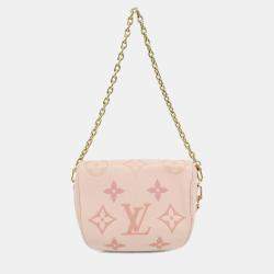 Pre Owned Louis Vuitton By The Pool Mini Monogram Empreinte Leather Bumbag