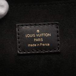 Pre Owned Louis Vuitton Dauphine MM Noir Leather Shoulder Bag