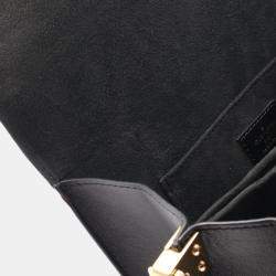 Pre Owned Louis Vuitton Dauphine MM Noir Leather Shoulder Bag