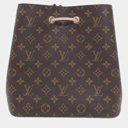 Pre Owned Louis Vuitton Neo Noe Brown Monogram Coated Canvas Shoulder Bag