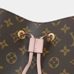 Pre Owned Louis Vuitton Neo Noe Brown Monogram Coated Canvas Shoulder Bag