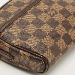 Pre Owned Louis Vuitton Damier Ebene Canvas Ipanema Pochette Bag