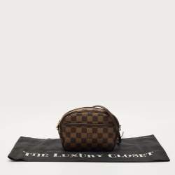 Pre Owned Louis Vuitton Damier Ebene Canvas Ipanema Pochette Bag