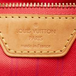 Pre Owned Louis Vuitton Damier Azur Canvas Delightful MM Bag