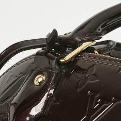 Pre Owned Louis Vuitton Amarante Monogram Vernis Alma BB Bag