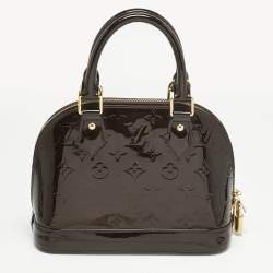 Pre Owned Louis Vuitton Amarante Monogram Vernis Alma BB Bag