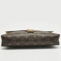 Pre Owned Louis Vuitton Safran Monogram Canvas Pallas Chain Bag