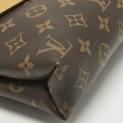 Pre Owned Louis Vuitton Safran Monogram Canvas Pallas Chain Bag